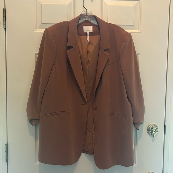 cinq a sept Khloe Crepe 3/4 Sleeve Blazer,...